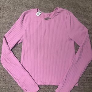PINK Victoria's Secret Pink  Long-Sleeve Workout Top Size M
